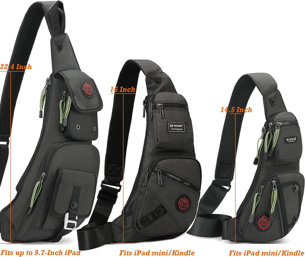 Sling Bag Chest Shoulder Backpack Crossbody Bags Casual Daypack 
