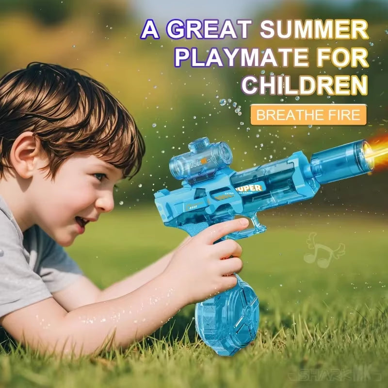 Light-Up Electric Water Gun - Automatic Sensor Water Pistol for Epic Summer Fun!
