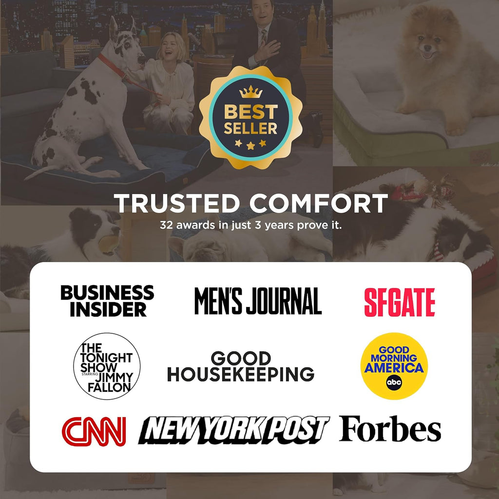 Orthopedic Dog Bed Medium Size Dogs -, Grey, 28"