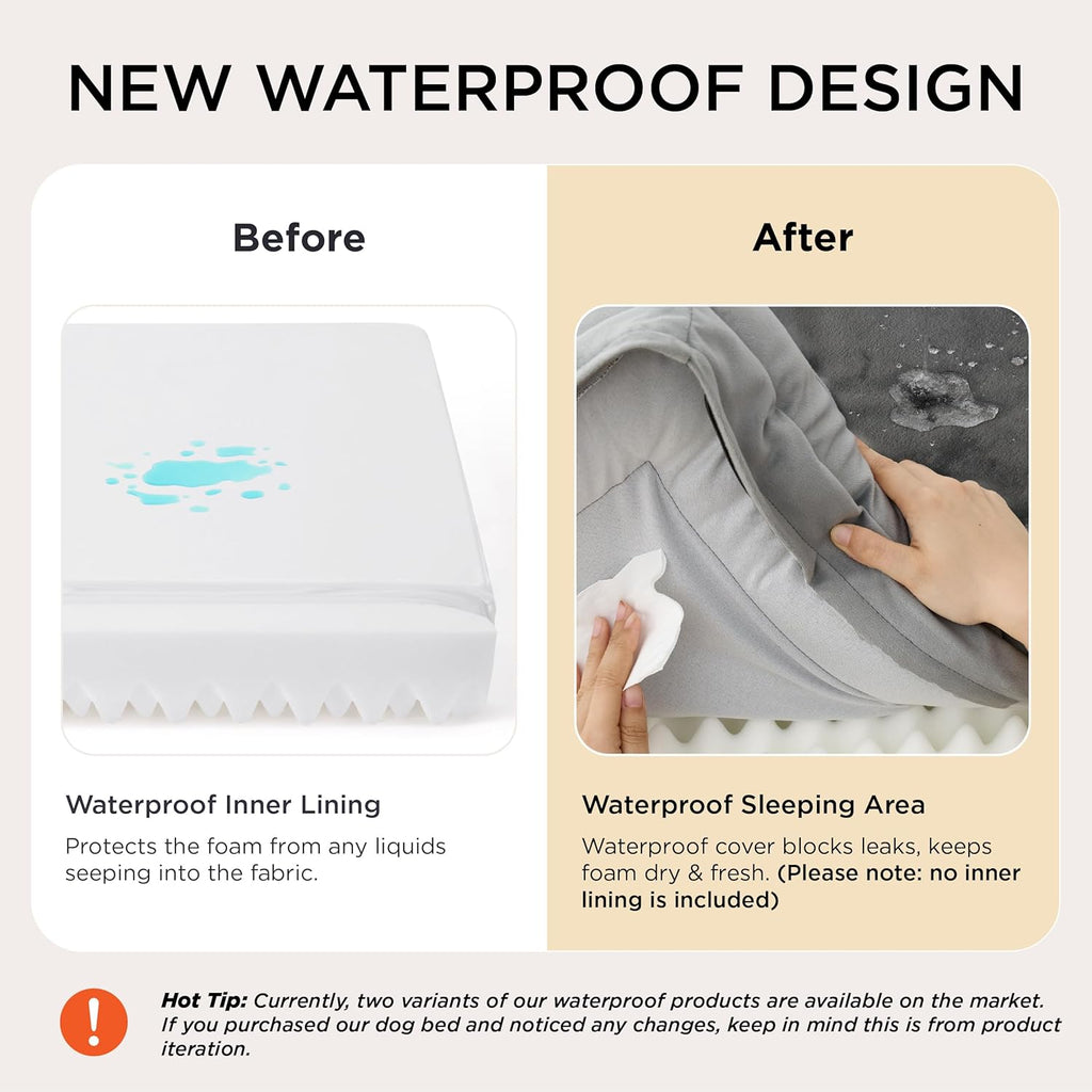 Orthopedic Dog Bed Medium Size Dogs -, Grey, 28"