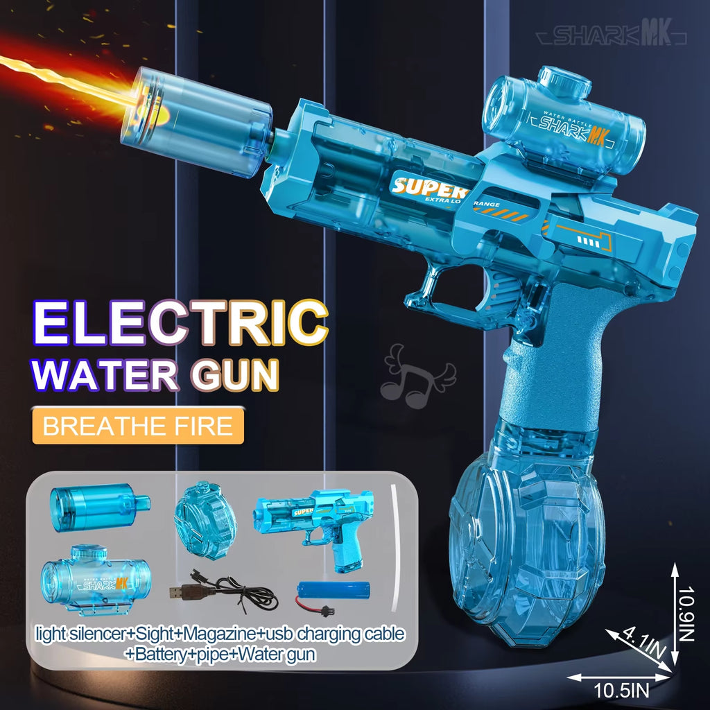 Light-Up Electric Water Gun - Automatic Sensor Water Pistol for Epic Summer Fun!