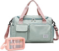 Stylish Waterproof Gym Bag for Women - Versatile Duffle with Shoe Compartment & Wet Pocket for Travel, Workouts, and Sports