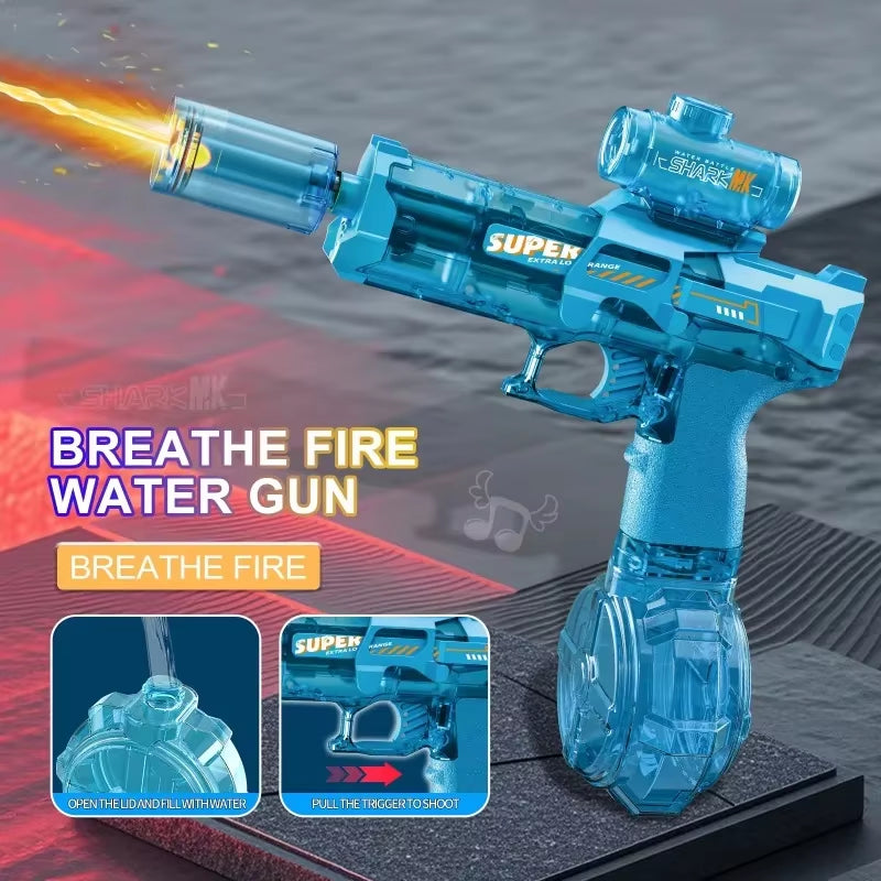 Light-Up Electric Water Gun - Automatic Sensor Water Pistol for Epic Summer Fun!