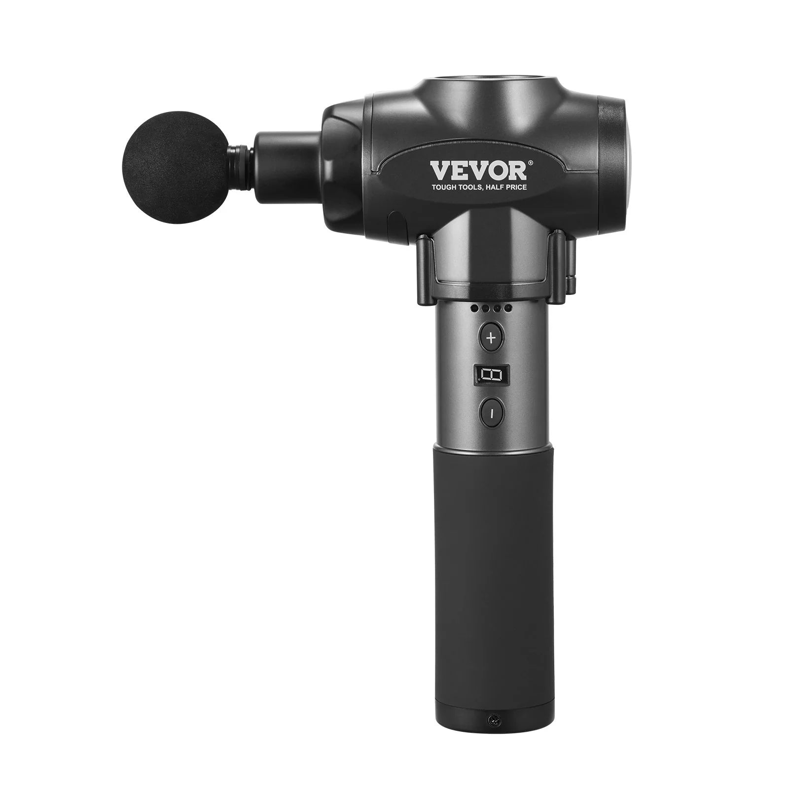 VEVOR Massage Gun Deep Tissue with 9 Speed Levels & 6 Massage Heads, 24V 2500Mah Batteries, Percussion Muscle Massager for Athletes, Handheld Electric Massage