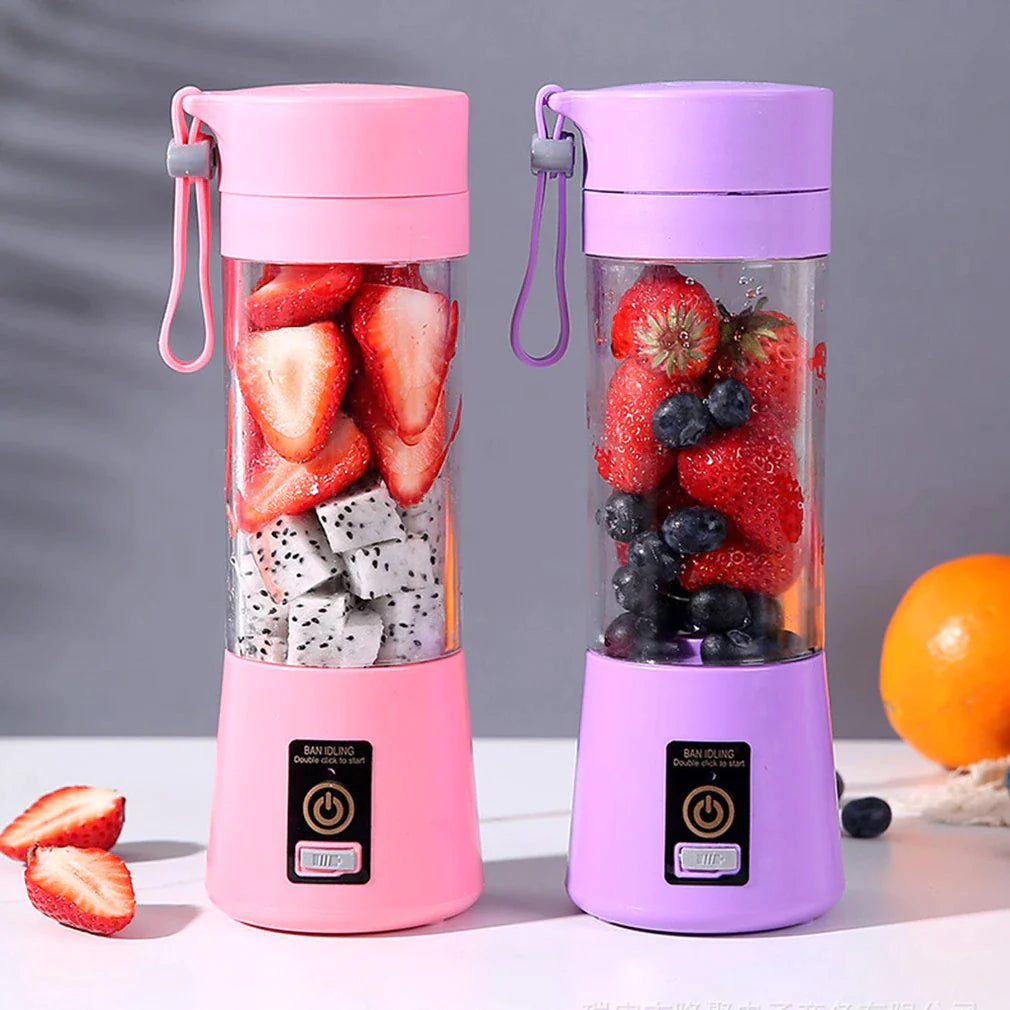 Electric Juicer USB Rechargeable Handheld Smoothie Blender Fruit Mixers Milkshake Maker 